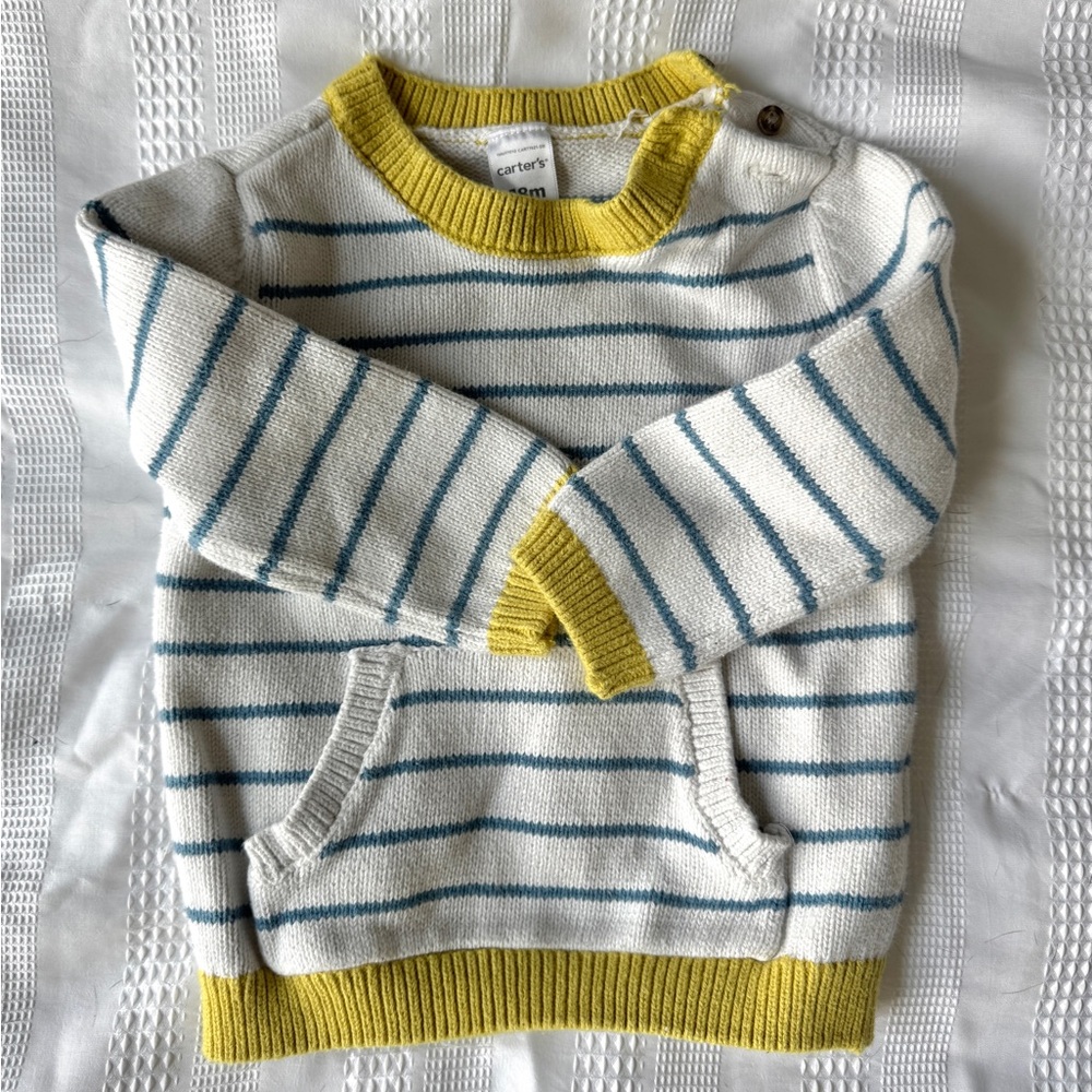 18M Carter’s Kids Striped Sweater - 100% Cotton